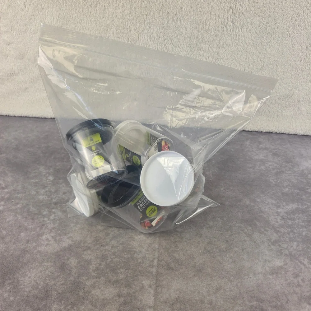 Mr Handy 6pc Airtight Canister Set 11.1oz 330mL Clear BPA Free Food Storage